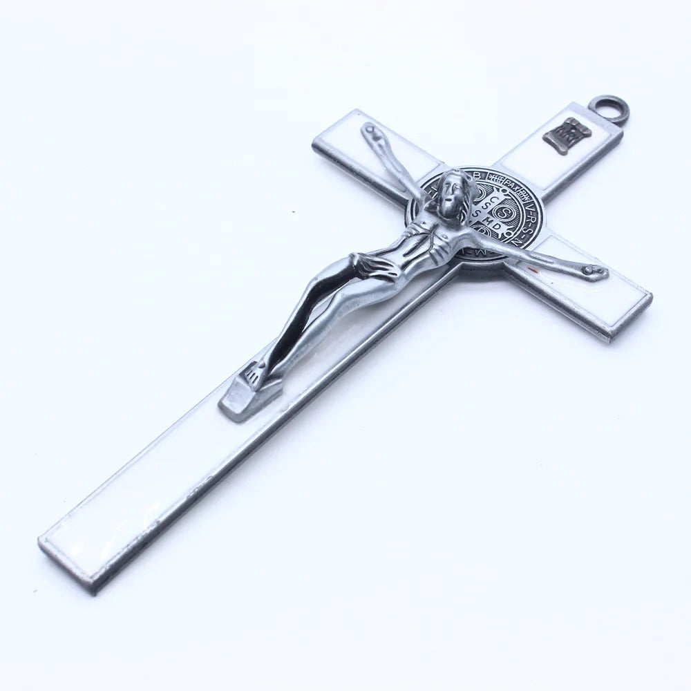 Church Relics Jesus on The Stand Cross Wall Crucifix Antique Home Chapel Decor Christ Cross Pendant Religion Pray Decoration