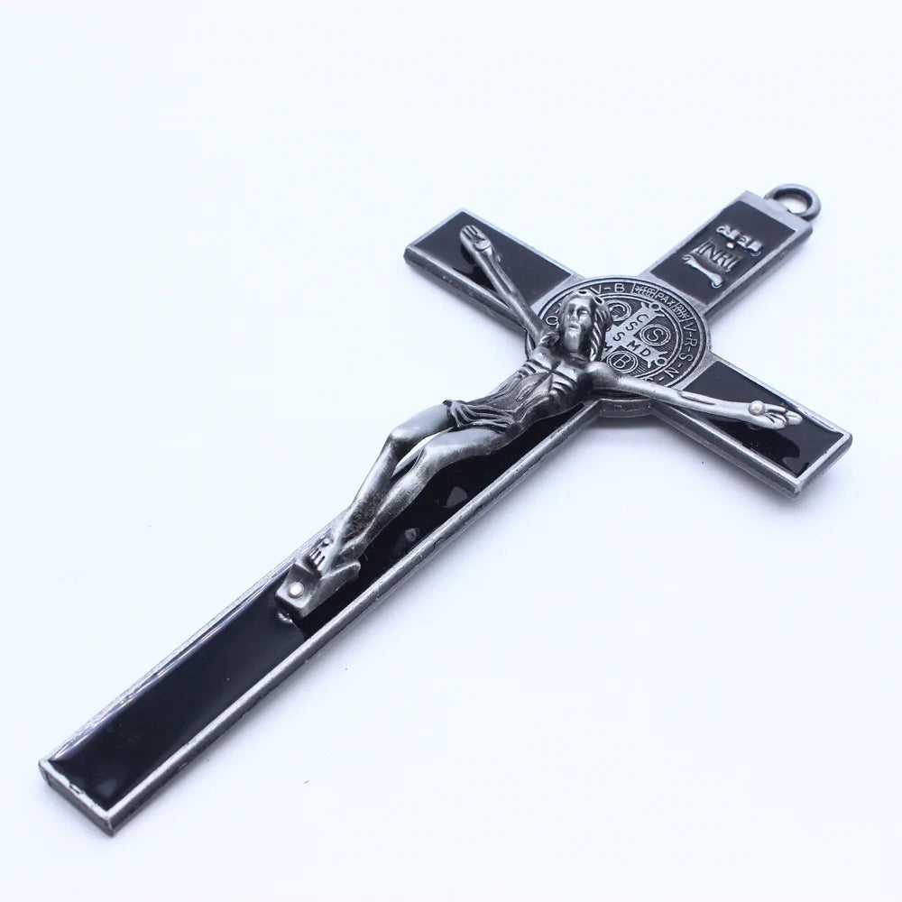 Church Relics Jesus on The Stand Cross Wall Crucifix Antique Home Chapel Decor Christ Cross Pendant Religion Pray Decoration