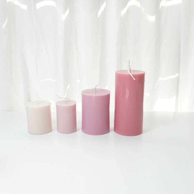 Flat Top Large Cylindrical Candle Mold DIY Handmade Cylinder Candle Making Kit Supplies Acrylic Pc Plastic Molds Jar Home Decor