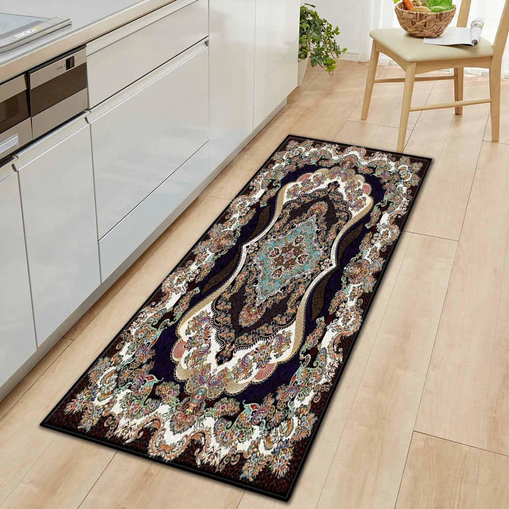 Kitchen Floor Mat Home Entrance Doormat Living Room Bedroom Balcony Decor Carpet House Hallway Bathroom Door Non-Slip Foot Rug