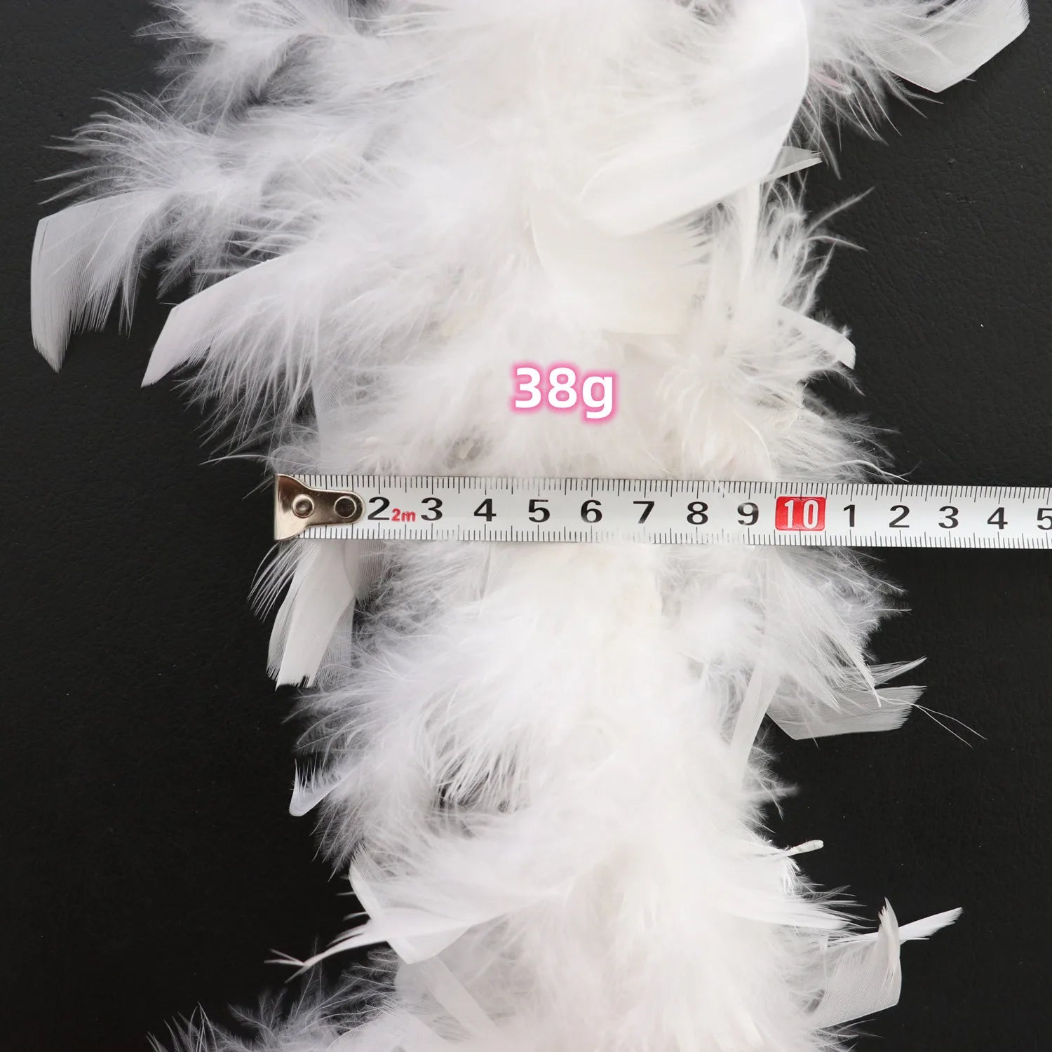 2Yard White Marabou Turkey Feather Boa 38-90g Plumes Shawl Crafts Dress Sewing Accessories Wedding Party Carnival Chrismas Decor