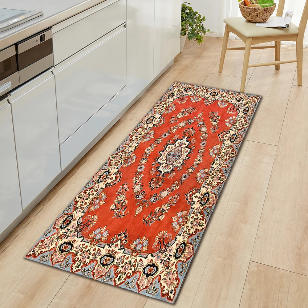 Kitchen Floor Mat Home Entrance Doormat Living Room Bedroom Balcony Decor Carpet House Hallway Bathroom Door Non-Slip Foot Rug