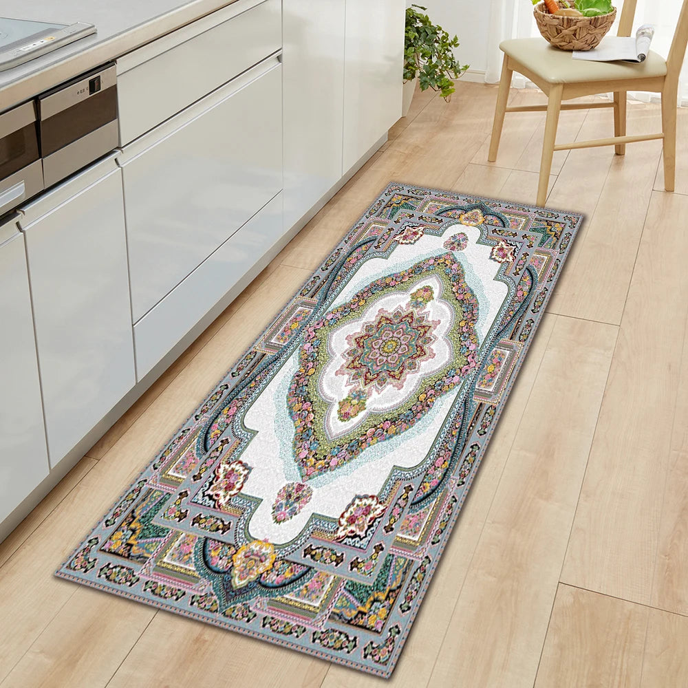 Kitchen Floor Mat Home Entrance Doormat Living Room Bedroom Balcony Decor Carpet House Hallway Bathroom Door Non-Slip Foot Rug